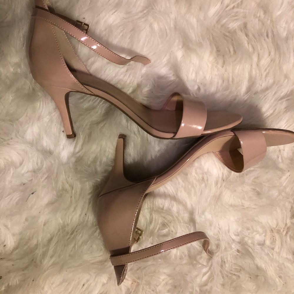 Bp patent leather tan heels